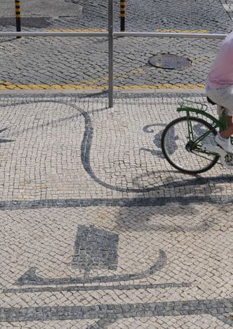 Fahrradfahren in der Gegend von Aveiro